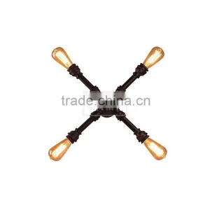 Industrial Metal Pipe Loft Wall Lamp Filament Wall Sconce Wall Mount thumbnail-4