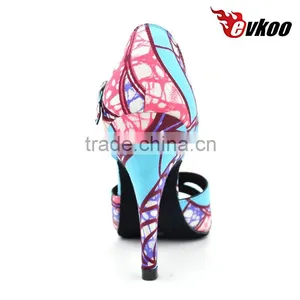 Evkoodance 10cm High Heel Dance Shoes Latin Women thumbnail-2