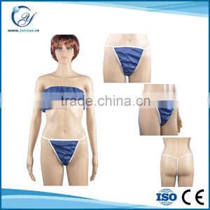 Ladies Disposable Sexy Paper Panties & Bra Set for Spray Tanning thumbnail-1