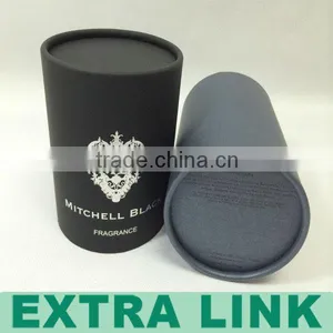 Black Paper Tube Cardboard Candle Paper Tube Packaging thumbnail-2