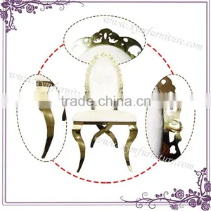 High Class Royal Home Furniture New Design Stainless Steel Chair thumbnail-2
