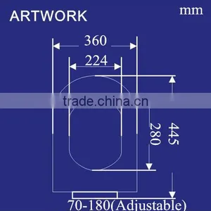 Closed Front Soft Closing Popular Bathroom Accessories, Urea Toilet Seat thumbnail-4
