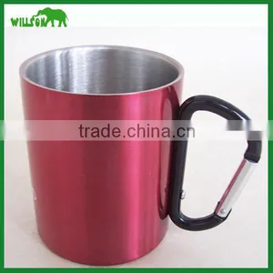 220ml Stainless Steel Beer Mug With Carabine thumbnail-1