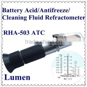 Hot Sale! Portable Hand-held Battery Acid/Antifreeze/Cleaning Fluid Refractometer RHA-503 ATC thumbnail-1