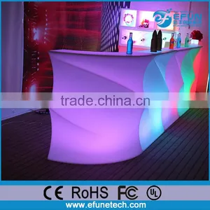 2016 Newly Bar Furniture Colorful Wave Grain Led Bar Table Top Led Counter Display thumbnail-1