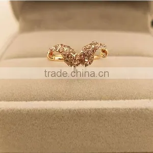Humor and Popular Smart Mustache Diamante Rings thumbnail-2