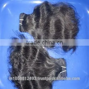 Tangle Free 100% Remy Indian Virgin Hair Wave, Curly Bulk & Wefted Hair With Good Price thumbnail-1
