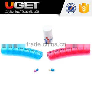 Factory Price Easy Open Plastic Portable Travelling Pill Box 7 Days thumbnail-3