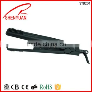 China Mini Portable Hair Straightener Electric Fast-working Aluminium 360 Swivel Cord Instant Heat Temperature Lock thumbnail-1