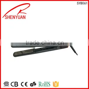 Home-use Mini PTC Ceramic Heating Plate Hair Straightener 360 Swivel Power Cord ISO 9001 thumbnail-2