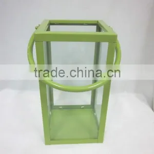 Square Metal With Glass Candle Holder /pillar Holder thumbnail-1