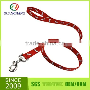 China Factory Custom Print Logo Nylon Dog Collar and Leash thumbnail-2