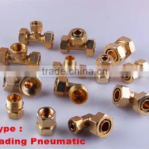 Forged Brass Fitting for PEX-AL-PEX Pipe , Compression Pipe Fitting thumbnail-1