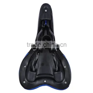 27*15cm Bike Bicycle Saddle Mountain Road Soft Ventilate Middle Hollow MTB Bike Seat PU Leather Seat thumbnail-5