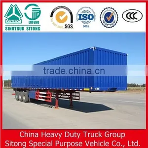 50t Truck Trailer 3 Axle Box Trailer Van Cargo Semi Trailer in China for Sale thumbnail-3