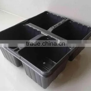 8 Cell Small Black Plastic Seed Tray Insert Trays, Stock MOQ 10000pcs thumbnail-6
