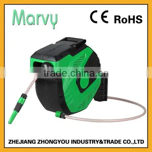 Outdoorfurniture Garden Irrigation 25m 1/2 Inch PVC Automatic Retractable Garden Hose Reel thumbnail-6