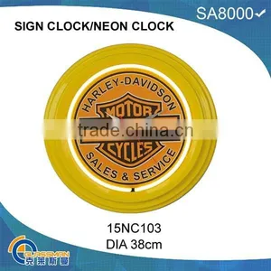 Neon Clock Neon Light Wall Clock thumbnail-3