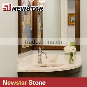 Newstar American Hotel Quartz Prefab Bathroom Countertop thumbnail-4