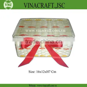 Bamboo Gift Box With Red Rebon for Holiday thumbnail-1