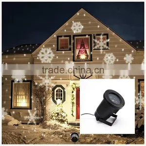 Outdoor Waterproof Laser Projection Snowflake Night Light, Rotating Snowflake Decorative Laser Projector Night Light thumbnail-1
