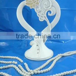2014 Hot Selling Heart Rose Cake Topper Wedding Figurine thumbnail-1