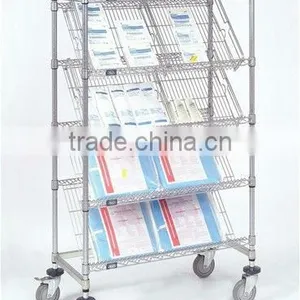 Removable Chrome Wire Slant Shelf Kits thumbnail-1