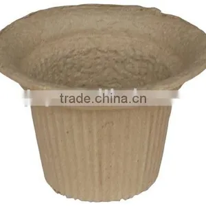 Paper Pulp Flower Pot , Eco-friendly thumbnail-1