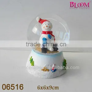 Bloom Holiday Resin Snowman Waterball thumbnail-1