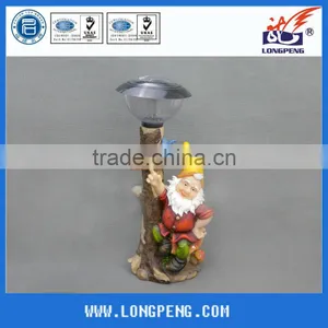 Custom Lovely LED Resin Gnome Solar Garden Light,garden Gnomes for Garden Decoration thumbnail-1
