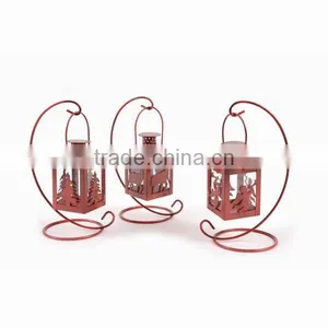 Metal Mini Lantern With Metal Stand thumbnail-2