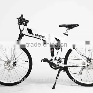 26'' Folding Electric Mountain Bicycle 36v 250w With Dual Suspension thumbnail-1