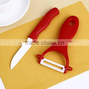 BKB09 Cute ABS Handle Ceramic Knife+Ceramic Fruit Peeler Sets thumbnail-6