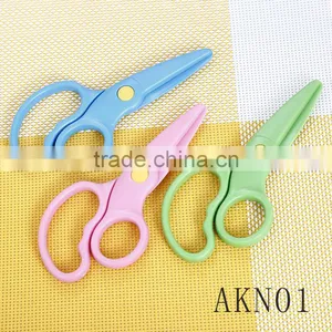 AKN01 Best Selling Products Safety Plastic Scissors for Cutting Papers thumbnail-2