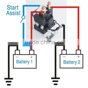 Dual Power Battery Isolator DC12V 24V 200A Auto Increase Battery thumbnail-2