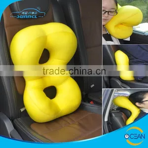 New Design Micro Particles Filling 8 Shape Car Neck Rest Pillow With Multi Useful Functions thumbnail-1