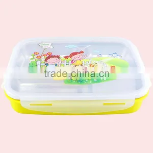 1L 3 Compartments Stainless Steel Tiffin Lunch Box thumbnail-3