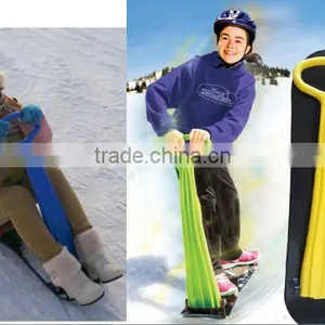 Kids Snowboard Kick Scooter Ride On Toy Snow Grass Sand Folding Ski Slope Sled Snow Scooter Snowboard Kids Winter Snow Slider thumbnail-1