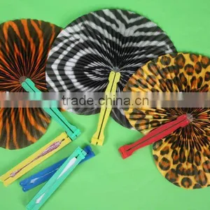 Safari Print Folding Fans thumbnail-1