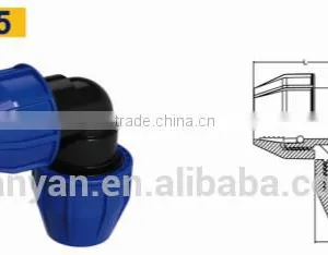 TY High Quality PP Compression Fittings ELBOW Eco-friendly Cheap Price Full Size Factory Price List Discount thumbnail-1
