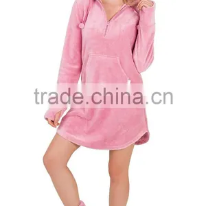 2017 Christmas Onesie Plush Heavyweight Microfleece Sleepshirt & Family Hoodie-footie Pajamas Sublimation Onesie for Women thumbnail-4