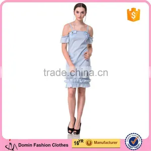 2017 Guangzhou Domin Factory New Arrival Ladies Fashional Applique Dresses thumbnail-1