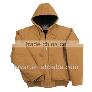 Canvas Duck Shell Quilted to Flame Retardant Twill Lining Workwear Jacket thumbnail-1