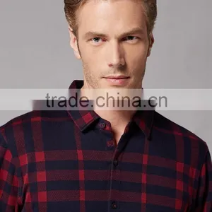 Egyptian Cotton Plaid Men Shirt SHL103 thumbnail-4