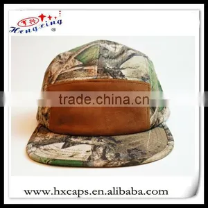 Fashion 100% Cotton Blank Camo 5-panel Cap thumbnail-1