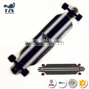 HSJ242 Original Maple Wood Skateboard Longboard Made in China thumbnail-1