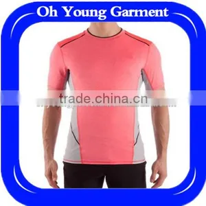 Hot Sale 100% Polyester Blank Custom Dry Fit Slim Gym Sports Marathon Running Promotion t Shirt Wholesale Cheap thumbnail-1