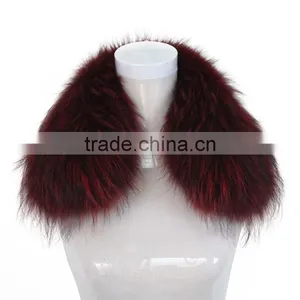 Myfur Wholesale Customized Short Raccoon Fur Neck Collar thumbnail-6