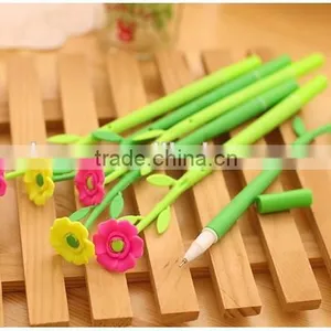 Flower Shape Gel Pen Plastic Ballpoint Pen 0.38mm Penfor Office & Student thumbnail-2