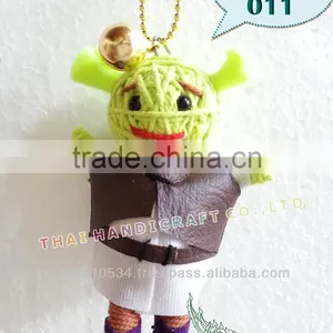 Handmade Keychains Keyrings Voodoo Doll String Accessories Bag Gifts thumbnail-1
